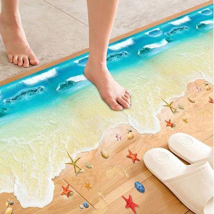Obrazek z Naklejki na podłogę 3D - plaża