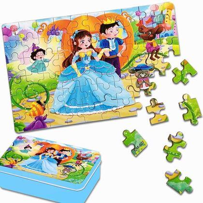Obrazek z Puzzle dla dzieci w blaszanym pudełku  -  królestwo