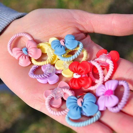 Obrazek z Gumki do włosów dla dzieci 10 szt.  -  kokardki