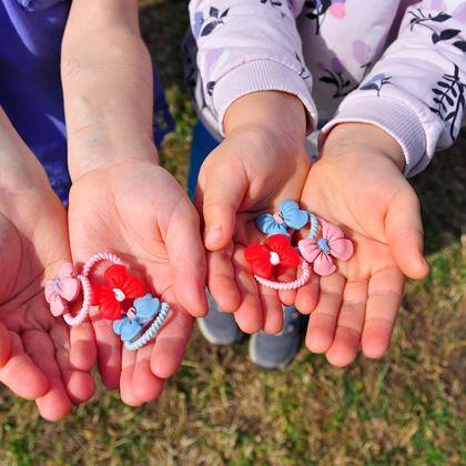 Obrazek z Gumki do włosów dla dzieci 10 szt.  -  kokardki