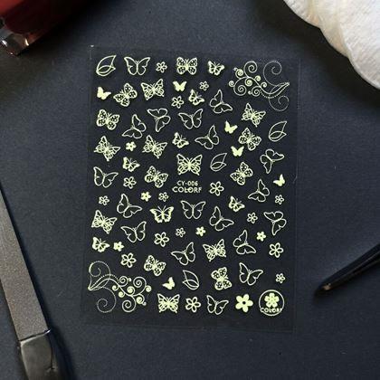 Obrazek z Świecące naklejki na paznokcie