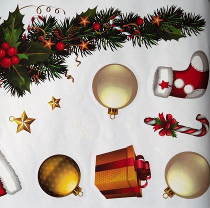 Obrazek z Świąteczne naklejki na okna  -  girlanda