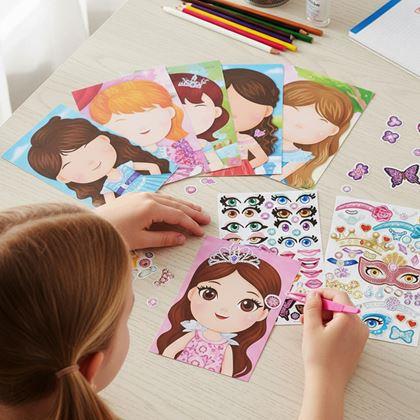 Obrazek z Naklejki dla dzieci - księżniczki 6 szt