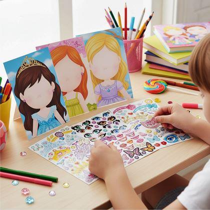 Obrazek z Naklejki dla dzieci - księżniczki 6 szt