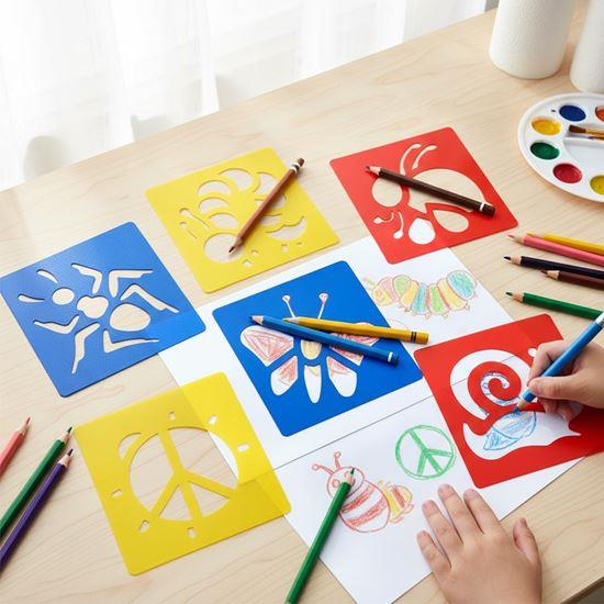 Obrazek z Szablony do malowania 6 szt - zwierzątka