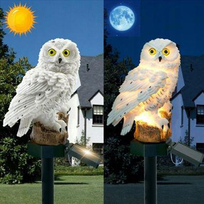 Obrazek z Solarne oświetlenie ogrodowe sowa