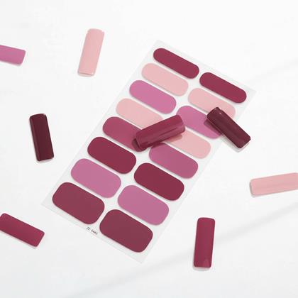 Obrazek z Naklejki samoprzylepne na paznokcie  - ciemnoróżowy miks