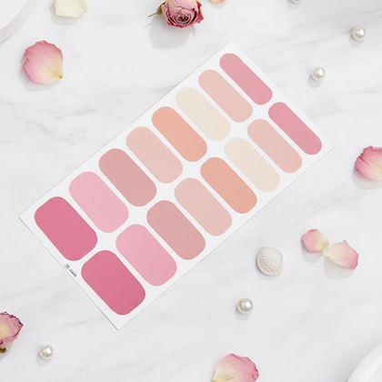 Obrazek z Naklejki samoprzylepne na paznokcie  - jasnoróżowy mix