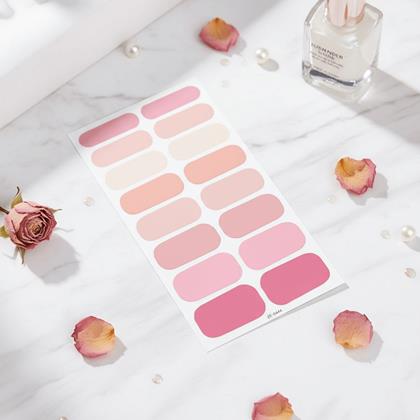 Obrazek z Naklejki samoprzylepne na paznokcie  - jasnoróżowy mix