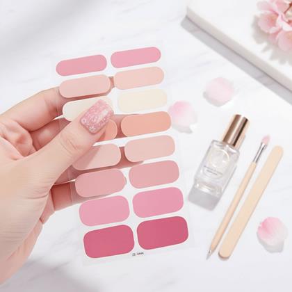 Obrazek z Naklejki samoprzylepne na paznokcie  - jasnoróżowy mix