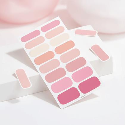 Obrazek z Naklejki samoprzylepne na paznokcie  - jasnoróżowy mix