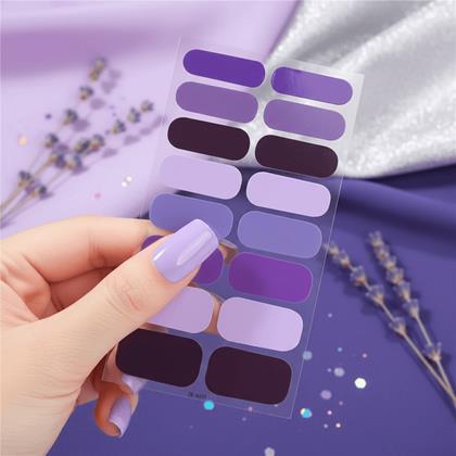 Obrazek z Naklejki samoprzylepne na paznokcie  - fioletowy miks