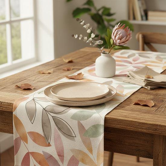 Obrazek z Bieżnik na stół 160 cm - liście