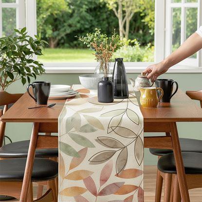 Obraz Bieżnik na stół 160 cm - liście