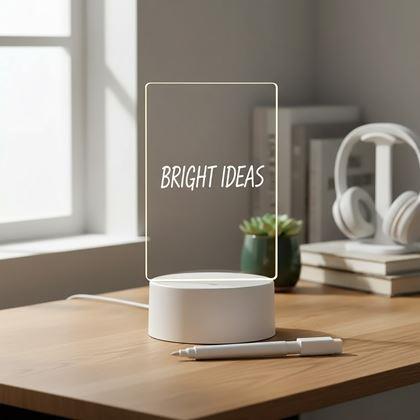 Obrazek z Kreatywna lampka stołowa na wiadomości