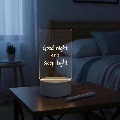Obrazek z Kreatywna lampka stołowa na wiadomości