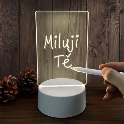 Obrazek z Kreatywna lampka stołowa na wiadomości