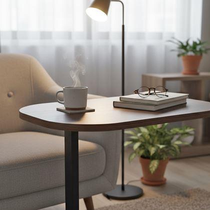 Obrazek z Stolik kawowy do kanapy - ciemny