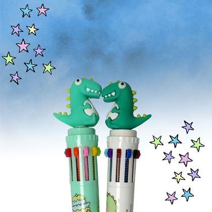 Obrazek z Wielobarwny długopis - dinozaur