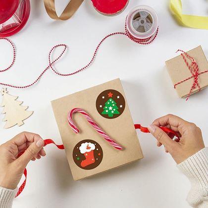 Obrazek z Naklejki świąteczne 500 szt.  - świąteczny nastrój