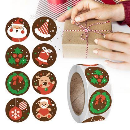 Obrazek z Naklejki świąteczne 500 szt.  - świąteczny nastrój