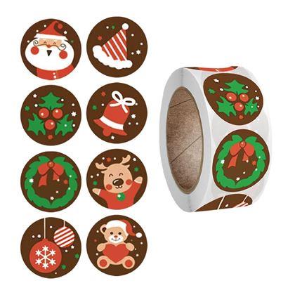 Obrazek z Naklejki świąteczne 500 szt.  - świąteczny nastrój