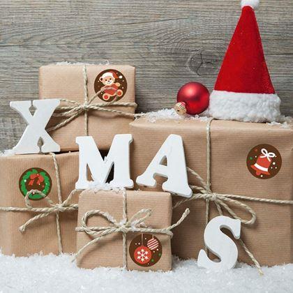 Obrazek z Naklejki świąteczne 500 szt.  - świąteczny nastrój