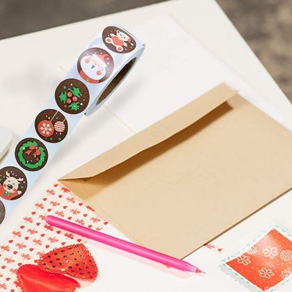 Obrazek z Naklejki świąteczne 500 szt.  - świąteczny nastrój