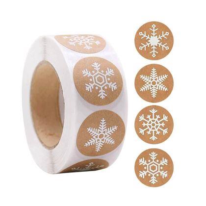 Obrazek z Naklejki świąteczne 500 szt. - płatki śniegu