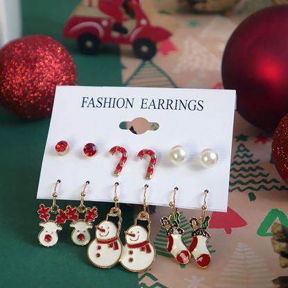 Obraz Kolczyki świąteczne 6 par 