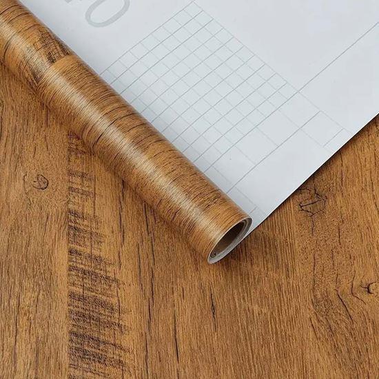 Obrazek z Samoprzylepna folia na podłogę 200x60 cm - ciemne drewno