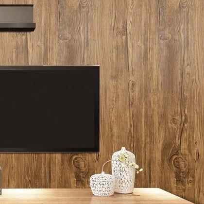 Obrazek z Samoprzylepna folia na podłogę 200x60 cm - ciemne drewno