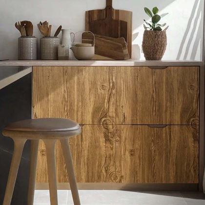 Obrazek z Samoprzylepna podłoga 200x60 cm - ciemne drewno