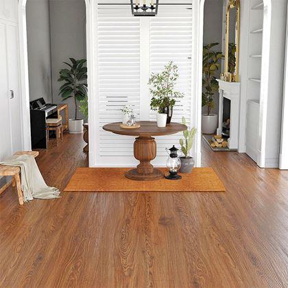 Obrazek z Samoprzylepna folia na podłogę 200x60 cm - ciemne drewno