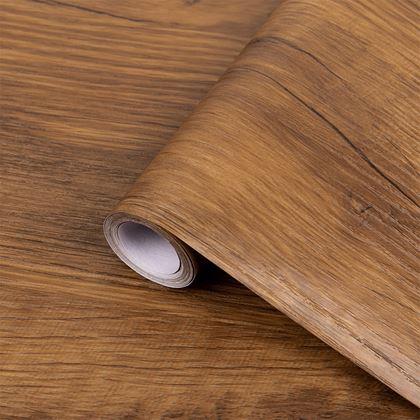 Obrazek z Samoprzylepna podłoga 200x60 cm - ciemne drewno