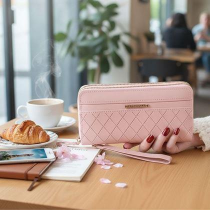 Obrazek z Damska portmonetka  -  różowa