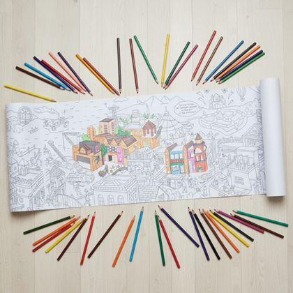 Obrazek z Kolorowanki w rolce 10 m  -  miasto