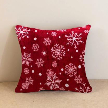 Obraz Mikrofibrowa poszewka na poduszkę 45 x 45 cm - Płatki śniegu