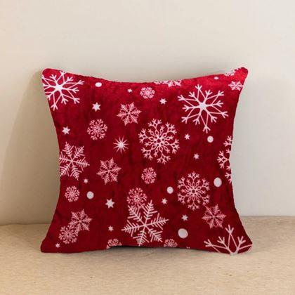 Obrazek z Mikrofibrowa poszewka na poduszkę 45 x 45 cm - Płatki śniegu