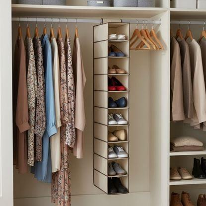 Obraz Wiszący organizer do szafy z 10 przegródkami