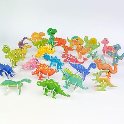 Obrazek z 3D puzzle dinozaury 25 szt.