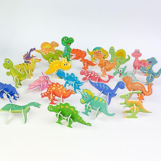 Obrazek z 3D puzzle dinozaury 25 szt.
