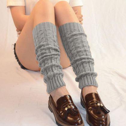 Obrazek z Ciepłe getry na nogi  -  szare