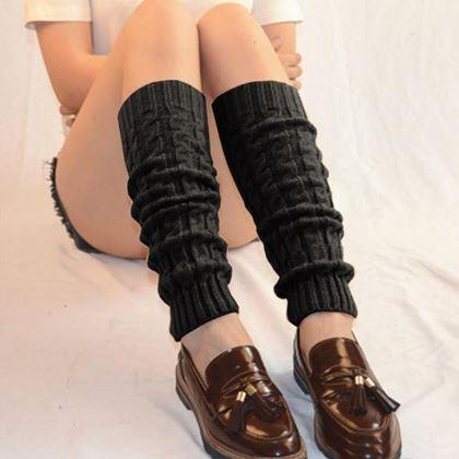 Obrazek z Ciepłe getry na nogi  -  czarne