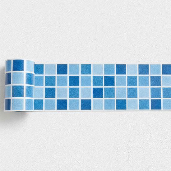 Obrazek z Samoprzylepna listwa mozaika - niebieski mix