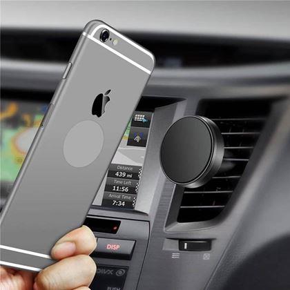 Obrazek z Magnetyczny uchwyt na telefon do auta  -  czarny