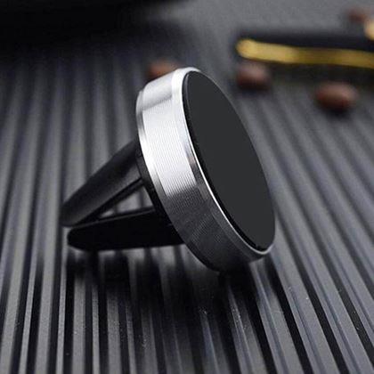 Obrazek z Magnetyczny uchwyt na telefon do auta  -  srebrny