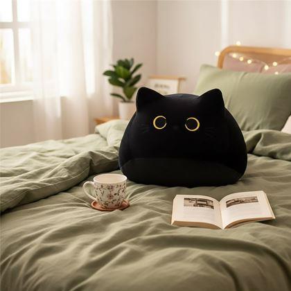 Obrazek z Poduszka czarna kotka