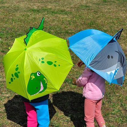 Obrazek z 3D parasol dla dzieci  -  dinozaur