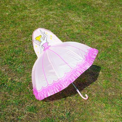 Obrazek z 3D parasol dla dzieci  -  księżniczka